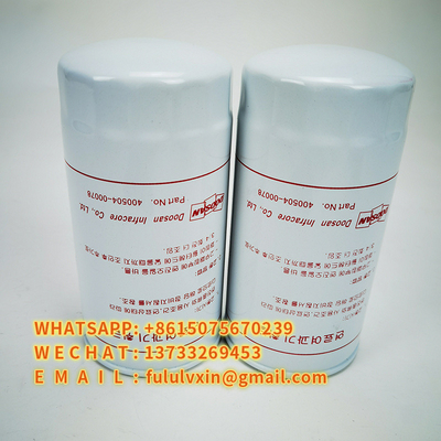 400504-00078 Elemen Filter Ekskavator 40050400078 Efisiensi Tinggi
